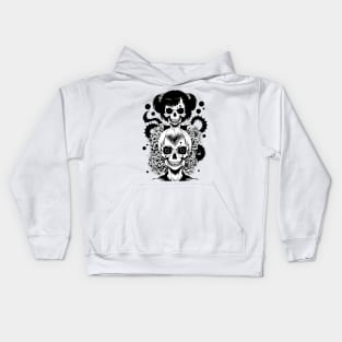 Skull Girl: Embrace the Dark Kids Hoodie